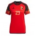 Belgium Michy Batshuayi #23 Replica Home Shirt Ladies World Cup 2022 Short Sleeve